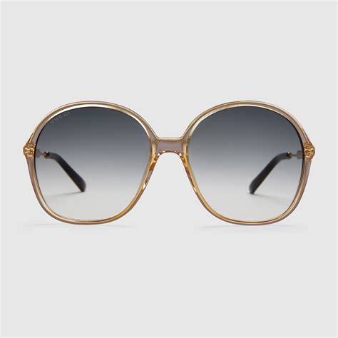 gucci round frame optyl sunglasses|gucci 55mm round sunglasses.